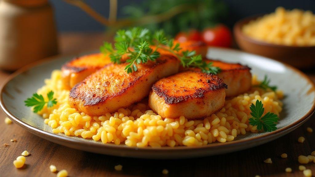 Arroz com frango suculento e irresistível