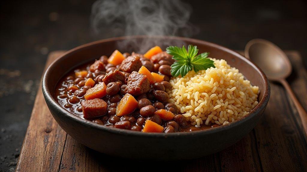 Feijoada carioca suculenta: