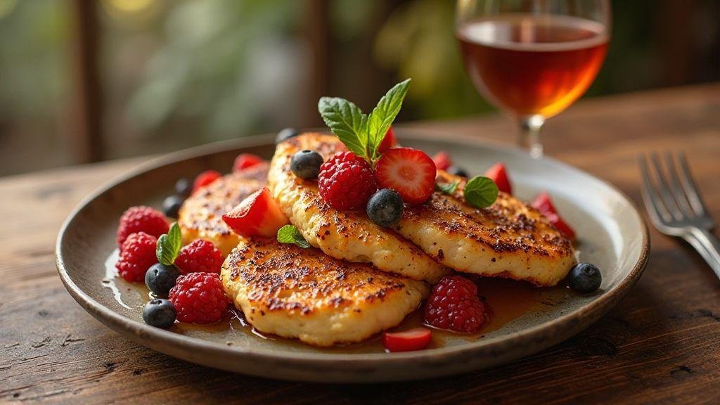 Panqueca de aveia pronta em dez minutos