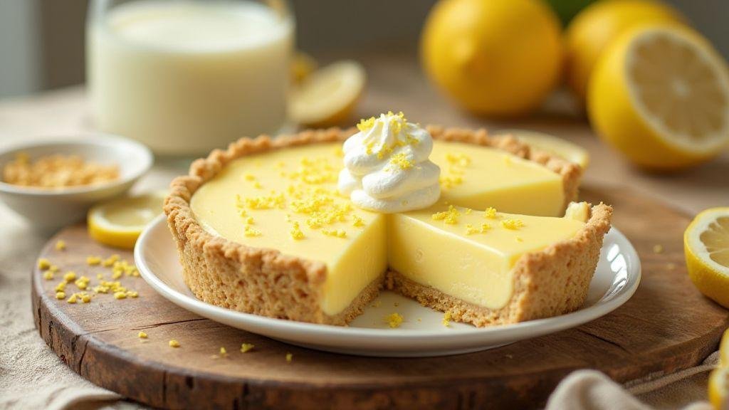 Torta de Limão Rápida: Crocante e Refrescante