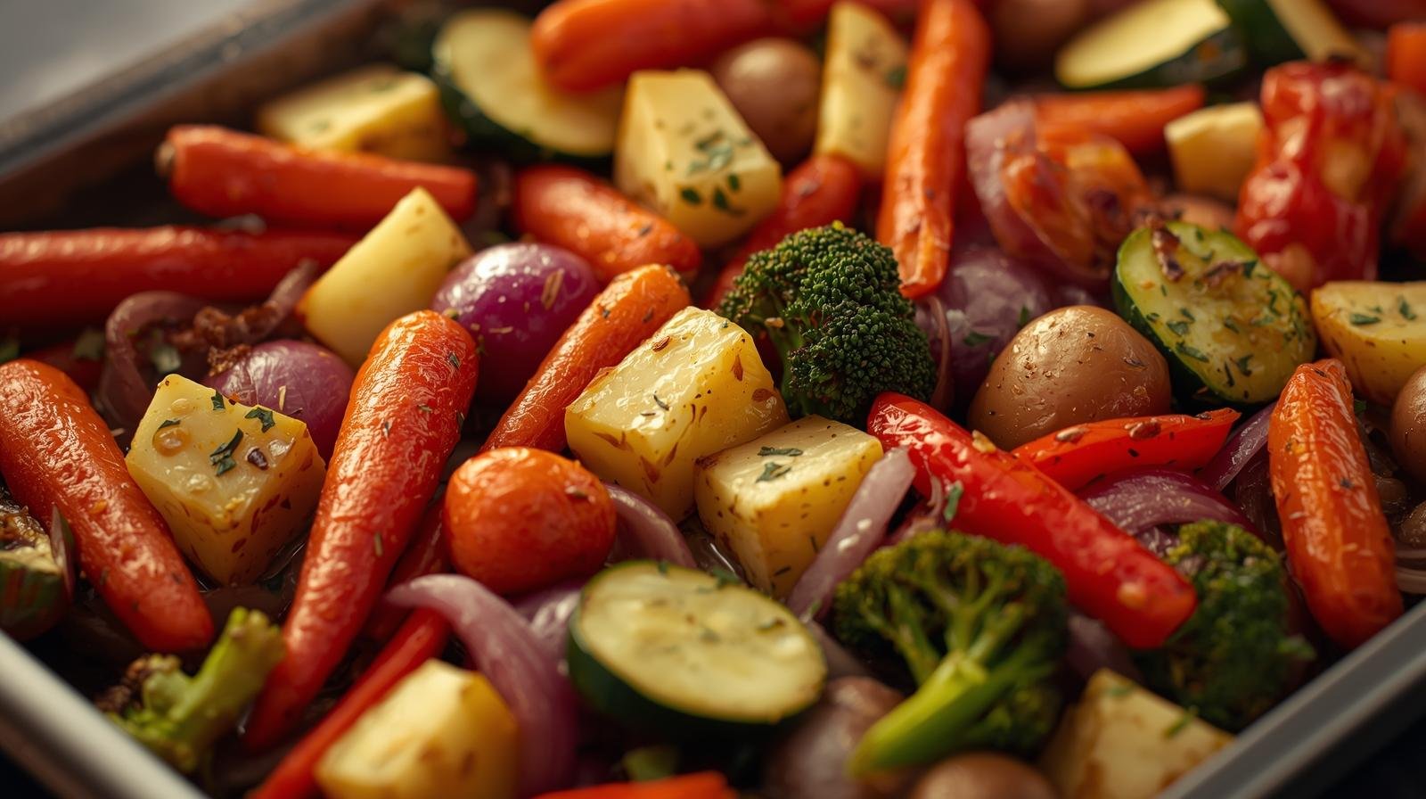 Legumes assados com ervas