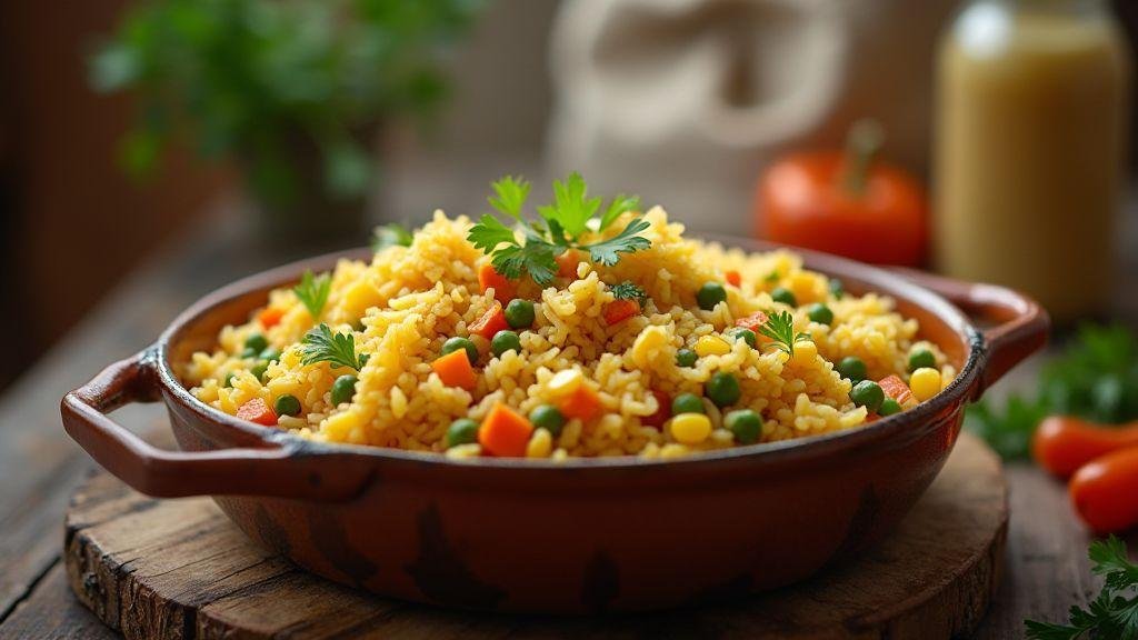 Arroz à grega irresistivelmente saboroso e macio